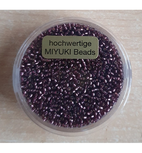 Miyuki Rocailles silverlined amethyst