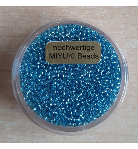 Miyuki Rocailles silverlined turquoise