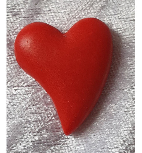Herz rot Polyresin
