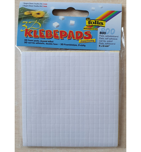 3D Klebepads 5 x 5 mm