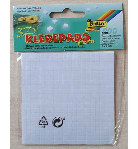 3D Klebepads 5 x 5 mm