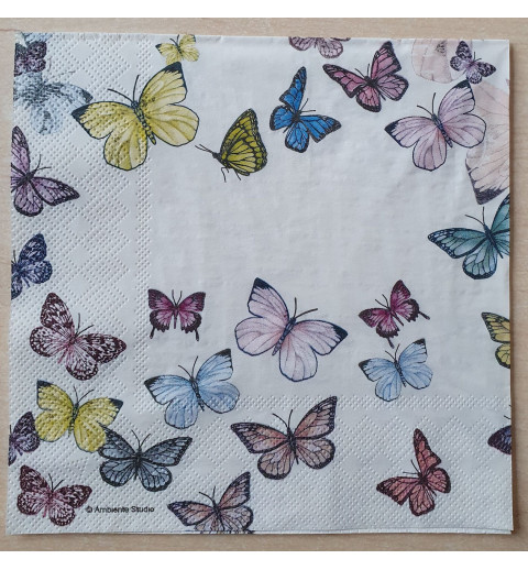 Servietten Schmetterlinge bunt