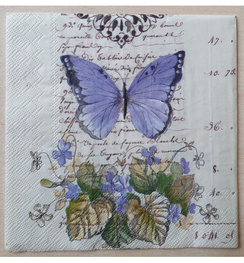 Servietten Schmetterling lila