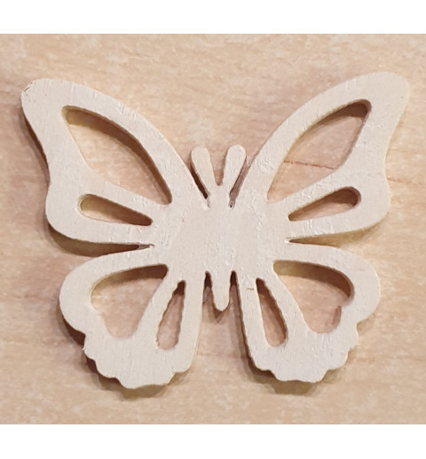Holz Schmetterling weiss