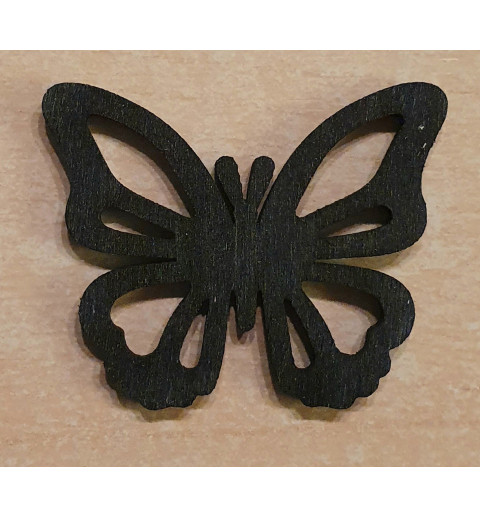 Holz Schmetterling schwarz