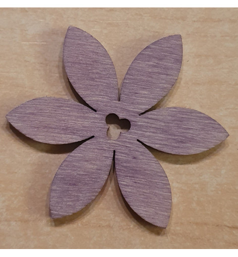 Holz Blume lila