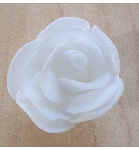 Deko Stoff-Rose weiss
