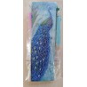 3D Diamant Pixel Lesezeichen Pfau