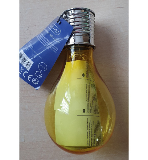 Solar Glühbirne gelb