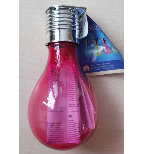 Solar Glühbirne pink