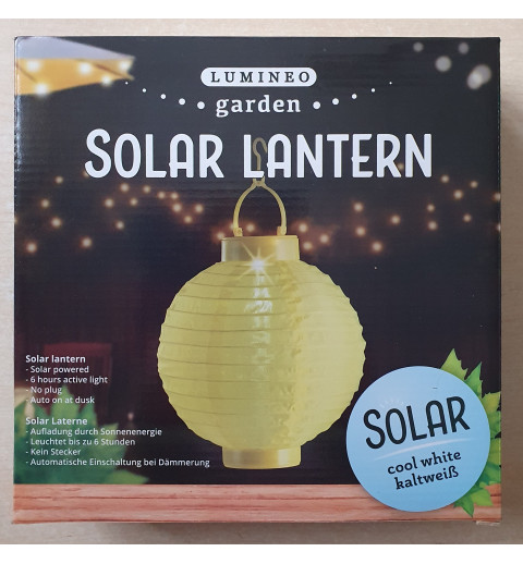 Solar Lampion gelb