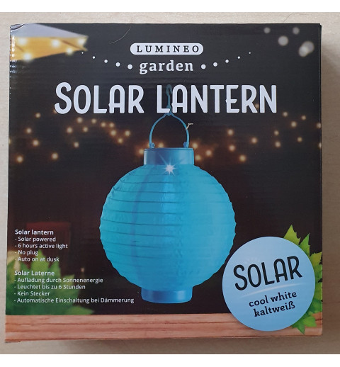Solar Lampion türkis