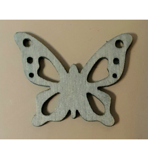 Holz Schmetterling olive