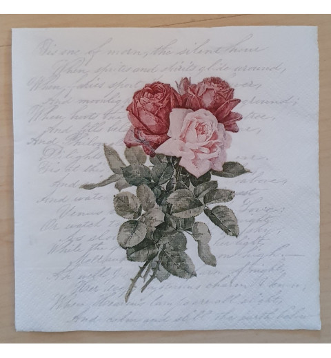 Servietten Rosen