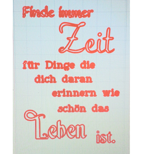 Schablone Finde immer Zeit...