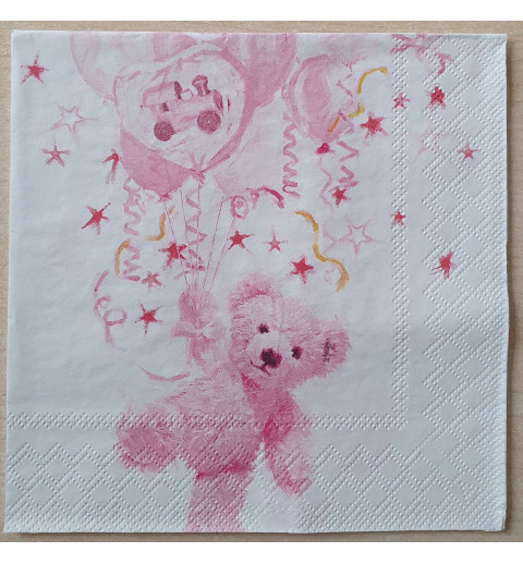 Serviette Baby rosa