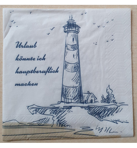 Serviette Urlaub könnte ich....