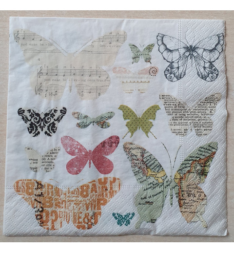 Serviette Schmetterlinge