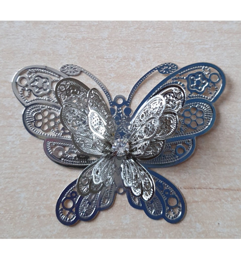 Metall Schmetterling silber