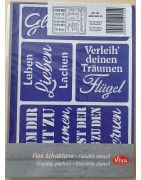 Selbstklebende Schablonen